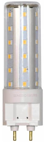 BENEITO FAURE BF592063-G12/4 HQI G12 - Bombilla led tubular (10 W, 840, 220 V, 360°)