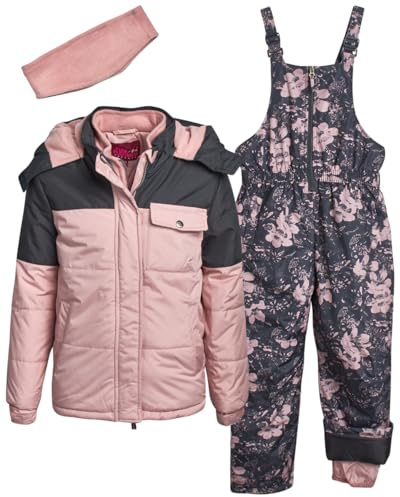 Pink Platinum Girls Snowsuits - 2 Piece Waterproof Toddler Winter Jacket and Ski Pants - Winter Clothes for Girls (2T-16), Size 5-6, Blush