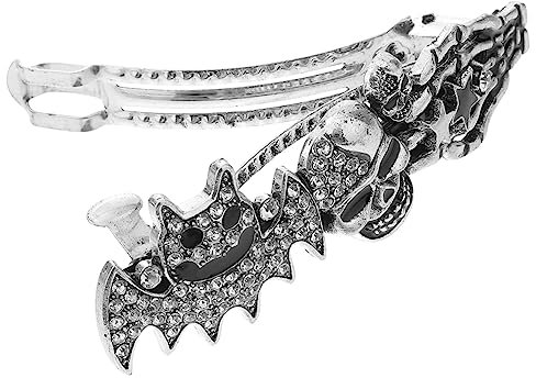 Didiseaon Barrette À Cheveux Halloween Tête De Mort Pinces À Cheveux Chauve-souris Pinces À Cheveux Tête De Mort Épingles À Cheveux Printanières Accessoire Pour Cheveux Halloween