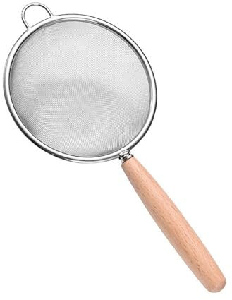 TJLVYCNB Colador de Malla de Acero Inoxidable, Cuchara con Fugas, Cocina casera, Aceite for freír, Filtro de Rejilla, Fugas(S)