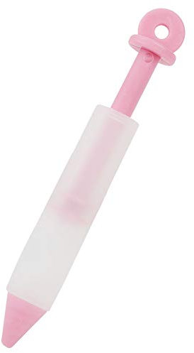 Glaseado De Galletas, 4 Piezas Boquillas Bolígrafo De Impresión De Escritura De Alimentos De Silicona Para Alimentos Bolígrafo De Chocolate Con Múltiples Anillos En Espiral (PINK)