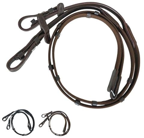 NETPROSHOP Gurtzügel Quick Release Textilzügel mit Schnellverschluß Shetty Pony Full, Groesse:Pony, Farbe:Braun