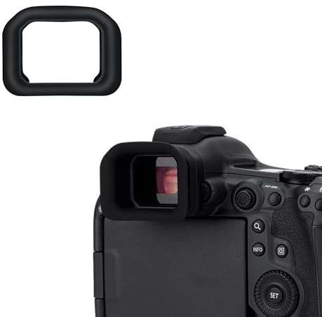 KIWIFOTOS Verlängerte Augenmuschel aus Gummi für Canon EOS R5 Mark II | Weiches Silikon|Robustes ABS|Blockiert Streulicht & Studiolicht|Schutz vor Stößen & Kratzern|Ergonomisches Design