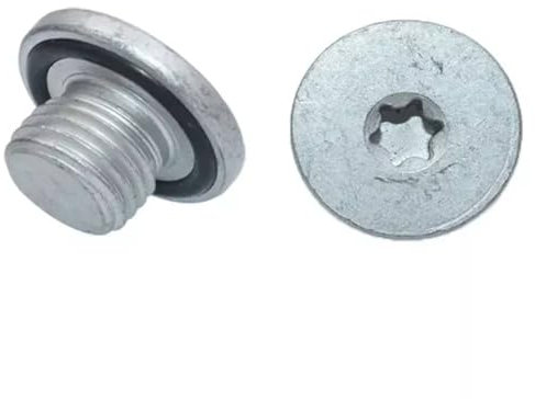 Compatibile con Opel Chevrolet Peugeot Ford M14 x 1,5 tappo di scarico della coppa dell'olio con guarnizione, tappo a vite del pozzetto dell'olio tappo di scarico dell'olio vite bullone in metallo