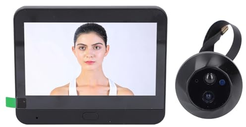 Videocitofono, Spioncino Intelligente a Batteria 1080P con Monitor, Rilevamento del Movimento, Touch Screen 7, Rilevamento Umano AI, Supporto Wi-Fi a 2, 4 GHz, Audio