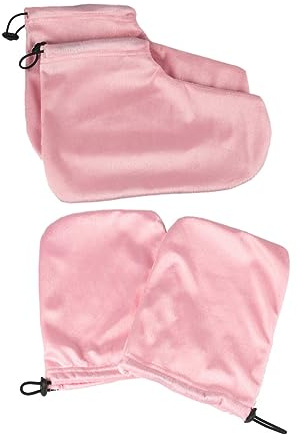 minkissy 2paare Paraffinbad-fußabdeckungen Wachs-fußhandschuhe Zubehör Für Paraffintherapie Fußschutz Für Wachsbad Warmhalte-fußabdeckung Für Heißwachsanwendung