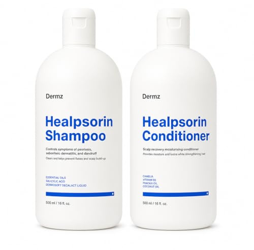 Healpsorin Shampoo & Conditioner Set - Itchy Dry Scalp, 2x500ml | Psoriasis shampoo and conditioner set, 2 x 500ml. Steroid-free, no artificial fragrance, all hair types