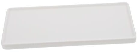 Gatuida Ceramic Sushi Tray Board Rectangular Matte White Japanese Style Small Serving Plate Food Snack Boat for Japanese Cuisine and Desserts