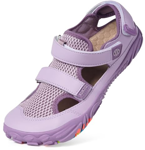 Hsyooes Sandales Sport Femme Chaussures de Marche Homme Chaussures de Plage Été Sandales de Randonnée Réglables d'extérieur Violet 37EU=Étiquette:38