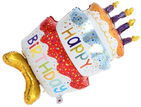 TOPPERFUN Stunning Cake Aluminum Film Balloon Party Balloons Inflatable Decorations Boys and Girls Birthday Party