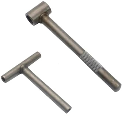 pignone per bicicletta Chiave di regolazione per viti del motore della motocicletta, strumenti di regolazione del gioco delle valvole + spessimetro da 0,005 a 0,020 pollici ruota libera(Wrench)