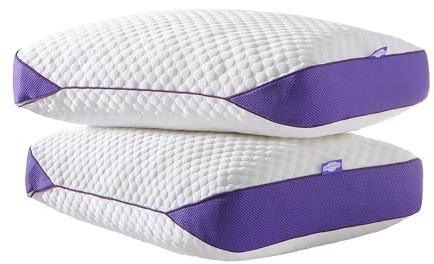 BPC Kopfkissen 40x80 cm 2er Set, Höhenverstellbares Memory Foam Kissen | Ergonomisches Nackenkissen | Memory Foam Pillow | Kühlende Seite & Bambusbezug | Atmungsaktiv & Hypoallergen