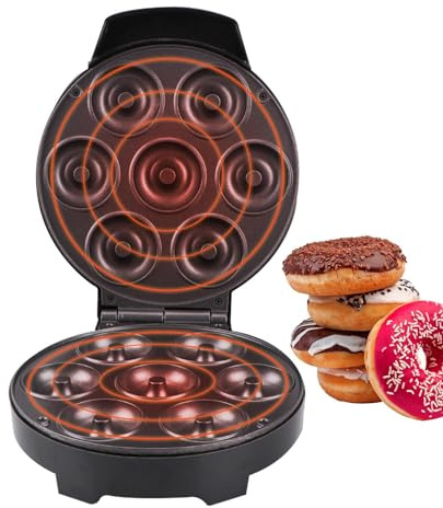 Máquina De Donuts | Mango Anti Quemaduras y Antiadherente para Utensilios de Cocina | Máquina de Molde para Donuts Antiadherente,Para Hogar, Oficina, Restaurante Y Comercial, Pasteles, Desayuno, Postr