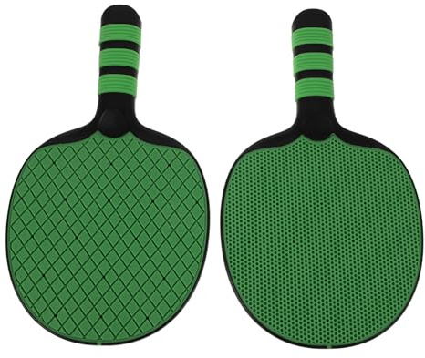 ERINGOGO 2 Tischtennisschläger für Anfänger Grün Penhold Shakehand Trainingsschläger mit Elastischer Oberfläche Komfortablem Griff Tischtennis Zubehör für Indoor Outdoor