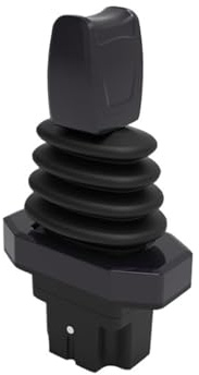 SHEHUALI Mandos de control, Mango de control eléctrico de doble sensor SMC105, curva 3 (misma dirección), varilla de empuje de un solo eje con punta de dedo(5V,Output 0.3-4.7V)