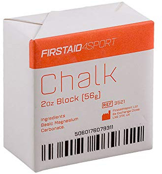 Firstaid4sport Professional 2oz White Chalk Block for Enhanced Grip - Moisture-Absorbing Magnesium Carbonate for Climbing, Weightlifting & Gymnastics - Reduces Hand Friction & Improves Performance