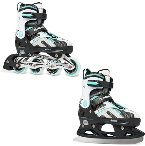 RAVEN Pulse 2in1 Schlittschuhe Inline Skates Inliner für Kinder und Erwachsene verstellbar