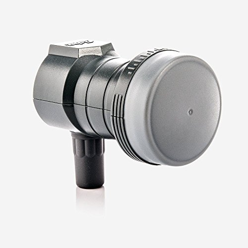 Fuba DEK 117 Single LNB 1-deltagare – Universal LNB 1-vägs med LTE-filter för en deltagare/mottagare/TV – HDTV och UHD (4K/8K) lämplig, optimerad mobilskärmning – med väderskydd