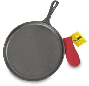 Lodge Gusseisen-Grill- und Heißgriff-Halter, 26,6 cm, Schwarz/Rot