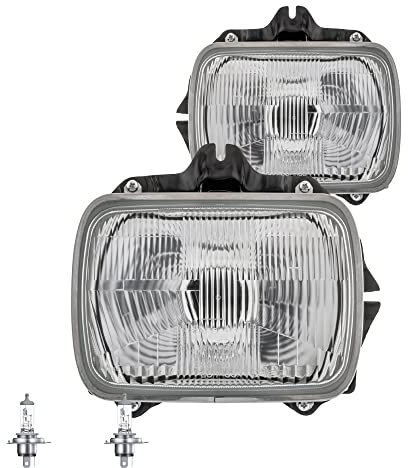 Halogen Scheinwerfer Set H4 für Hilux V Pick-up IV inklusive OSRAM Lampen ohne Lampenträger Glühlampe