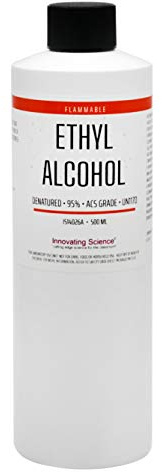 ACS Reagent Grade 95% Denatured Ethyl Alcohol, 500mL