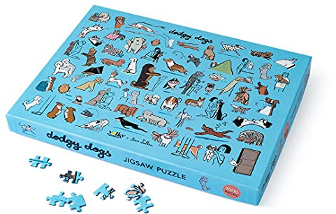 Dodgy Dogs Jigsaw Puzzle | 1000 pieces for Adults and for Kids | Special edition by Jean Jullien x Yolky Games