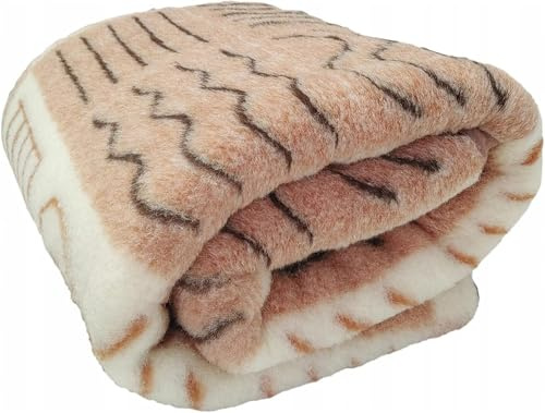 Best Wool Merino Wolldecke Schurwolle 220x200 cm - Kuscheldecke aus 100% Merino Schafwolle - Groß und Flauschige Decke Wolle - Gewicht 500g/m2 - Atmungsaktives Material