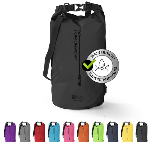 #DoYourOutdoor Dry Bag Tasche | Wasserdichter Rucksack | Wasserfester Beutel & Packsack | 2L 5L 10L 20L 30L Drybag in 2 Styles und vielen Farben | Ideal für Boot, Kajak, Angeln und Camping