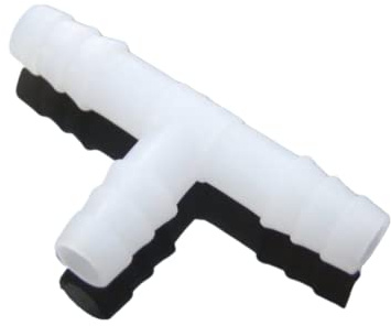 SPORTARC Aquarium-Luftventil-Verbindungsstück aus weißem Kunststoff, 3-Wege-T-Aquarium-Adapter, Luftpumpen-Schlauchverbinder, 4 ~ 8 mm, 10 Stück