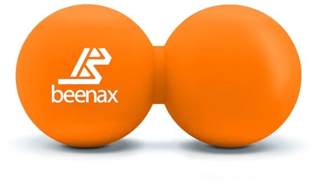 Beenax Peanut Massage Ball - Double Lacrosse Ball - Perfect for Trigger Point Therapy, Myofascial Release, Deep Tissue Massage, Yoga - Designed to Relieve Stress and Relax Tight Muscles