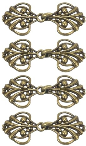 sourcing map Cloak Clasp, Sew on Hooks and Eyes Vintage Cape Clasps Sweater Shawl Collar Cardigan Buckles