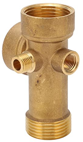 Instalación de Tuberías de Latón, Conector de 5 Vías, Cocina, Baño, Agua, Aceite, Gasoducto
