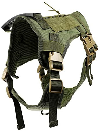 SEWOART Hundegeschirr Für Große Hunde Mit Tragegriff Und Aufhängemöglichkeit Für Wasserflaschen Und Kleine Taschen Aus Strapazierfähigem Material Für Outdoor-Training Und Spaziergänge