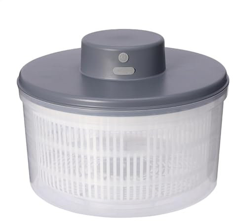 Maodom Séchoir à légumes de cuisine et séchoir à salade | Essoreuse à salade grande capacité 3 L | Sèche-salade sûr et convivial | Mélangeur électrique polyvalent facile à nettoyer