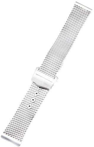 FFHDJL 20 mm 316L-Stahlketten-Armband, passend für Omega-Armband 007, Seamaster Diver 300, Ersatz für Milanaise-Edelstahlgürtel