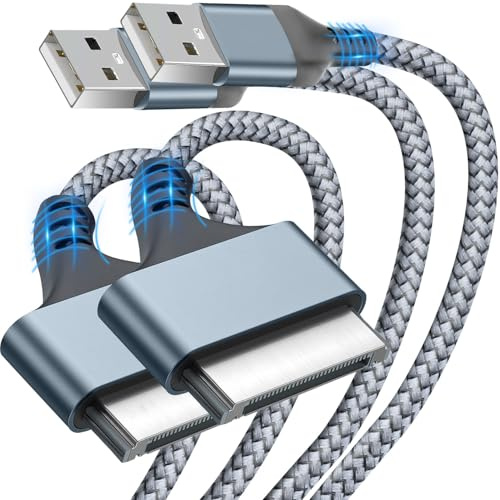 MaxRenard 2er-Pack USB auf 30-poliges Ladekabel, Ersatz-Ladekabel, kompatibel mit iPhone 4s/4/3Gs/3G/1, iPad 1/2/3, iPod Touch 1/2/3/4, Nano 2/3/4/5/6, Classic 2/3/4/5/6/7, 91 cm