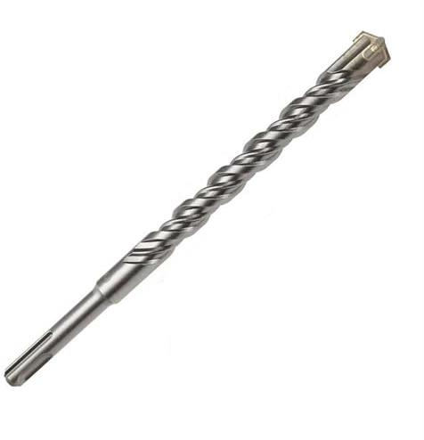 SDS Plus Rotary Hammer Drill Bit, 500mm Length 10-25mm Dia Double Thread Carbide Tip Masonry Drill Bit For Concrete, Brick, Stone(25mm)