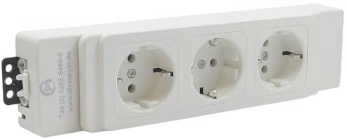 WITTKOWARE Netbox MSF 3-Fach Steckdosenleiste mit GST-18 Anschlüssen, 16A/250V~, weiß