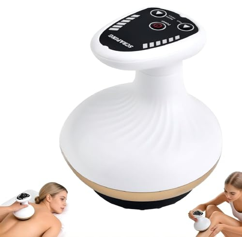 Massage 4-in-1 Massagegerät gegen Cellulite, Cellulite Massagegerät, Elektrisch Anti-Cellulite Gerät, 9 Stufen Vakuum Massage mit Wärmefunktion für Straffere Haut für Ganzkörper Anwendung