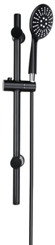 Bath & Shower Pommeau de Douche Set avec Flexible et Support Mural 3 Jets - Tuyau de Douche Salle de Bain Ensemble Douche - Noir