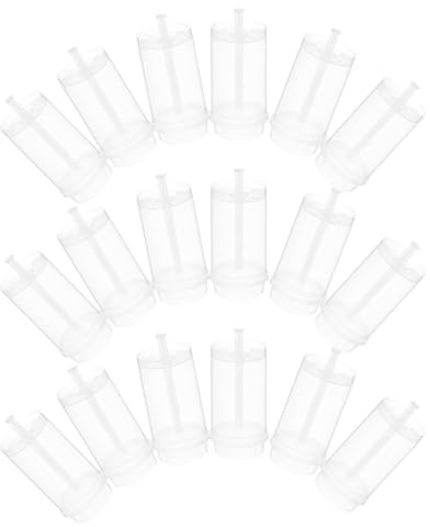 TOGEVAL Set 30 Pezzi Contenitori Push-up per Dolci Rotondi in Pp Sicuri e Facili da Riempire per Gelati e Torte Fai da Te in Cucina e Pasticceria