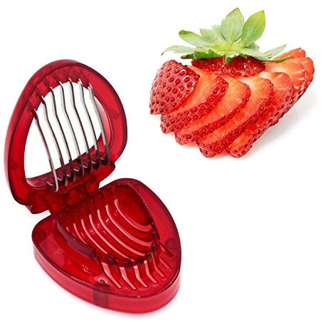 ZRAMO Accessories Simply Slice Strawberry Section Slicer Kitchen Cutter Gadgets Kitchen Tool Mini Slicer Cut Joie MSC Stainless Steel Blade Craft Fruit Tools Factory kiss