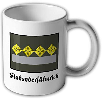 NVA UTV Oberstabsfähnrich Tasse Dienstgrad DDR Ostdeutschland Ossi #30507