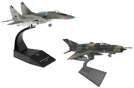 F Fityle 1:72 MIG-21 MIG-29 Militär Flugzeuge Kampfflugzeug Modell mit Ständer Kinder Geschenk