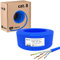 hb-digital 25m Câble Ethernet CAT 8 S/FTP PiMF CAT8.1 en Cuivre Massif, Câble Réseau d'Installation LSZH, 2000MHz pour Switch, Serveur, PC, Prise RJ45, AWG22 - Bleu