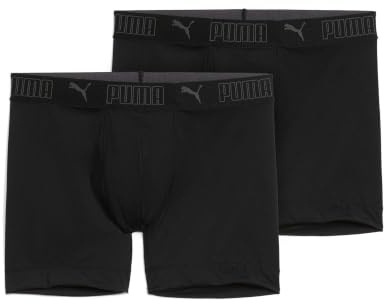 PUMA Herren Boxer Unterwäsche, Schwarz, M EU