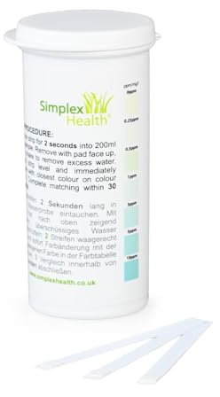 SimplexHealth Chlordioxid 0–10 ppm (50 Tests)