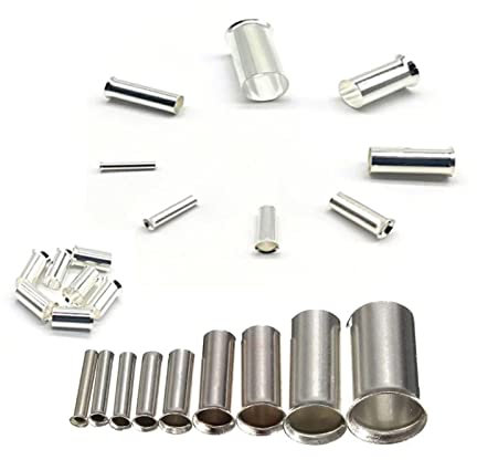Artemisia Awg Nicht-isolierte Drahtanschlussfeier elektrische Kabelklemmen Kupfer bloßes Zinnkrimpanterminal 10 0pcs 0. 5mm2-16mm2 22-10 (Color : EN4010 (4.0mm2))