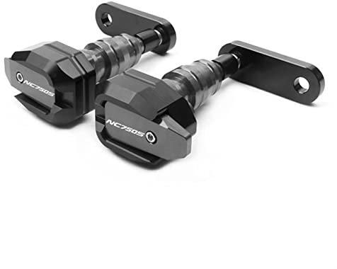Sturzschutz Motorrad Für H&onda NC750X NC750S NC 750X 750S NC750 X/S 2014 2015 2016 2017 2018 2019 Sturzschutz Sturzpad Verkleidungsschutz Anti Crash Pad Protector (Color : Titanium NC750S)