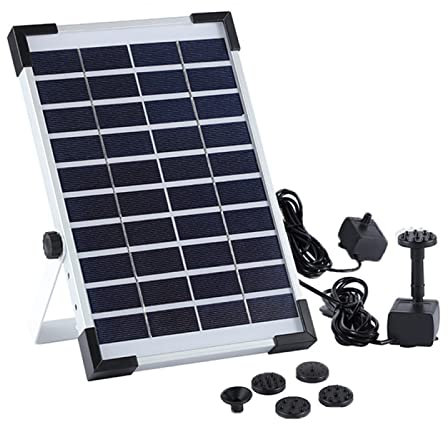 Kit fontana di bambù, fontana solare di bambù Decorazione da giardino giapponese con pompa e secchio filtro, Bagno per uccelli Fontana di bambù Cascata del giardino Zen Beccuccio per laghetto Zen
